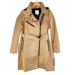 Avec Les Filles Tan Trench Coat